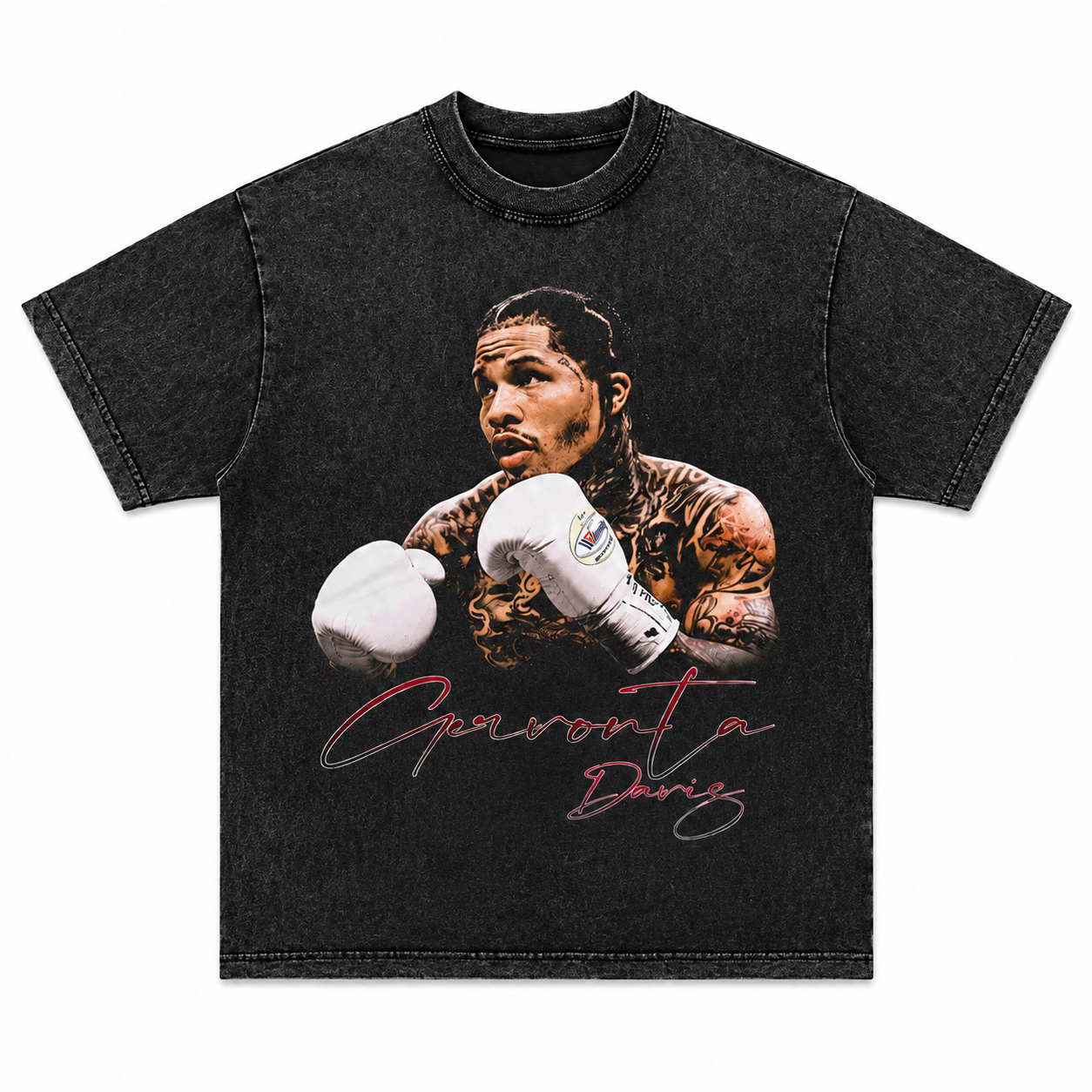 Gervonta Davis Winning Gloves Tshirt BlackWashed