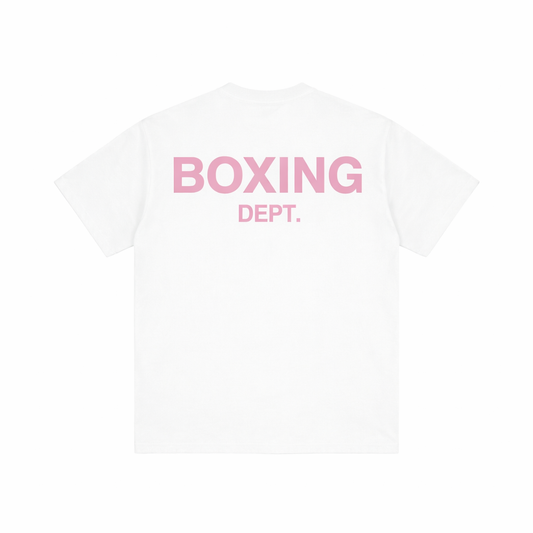 Boxing Dept. Tshirt White Rose