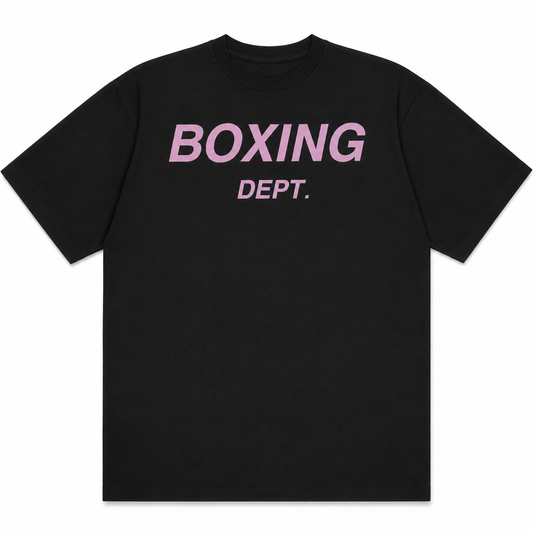 Boxing Dept. Tshirt Black Rose