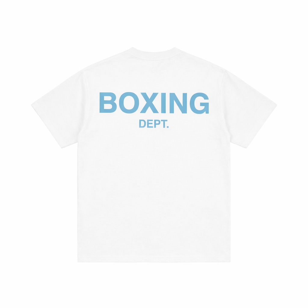 Boxing Dept. Tshirt White Blue