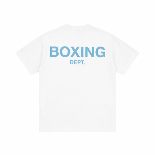 Boxing Dept. Tshirt White Blue