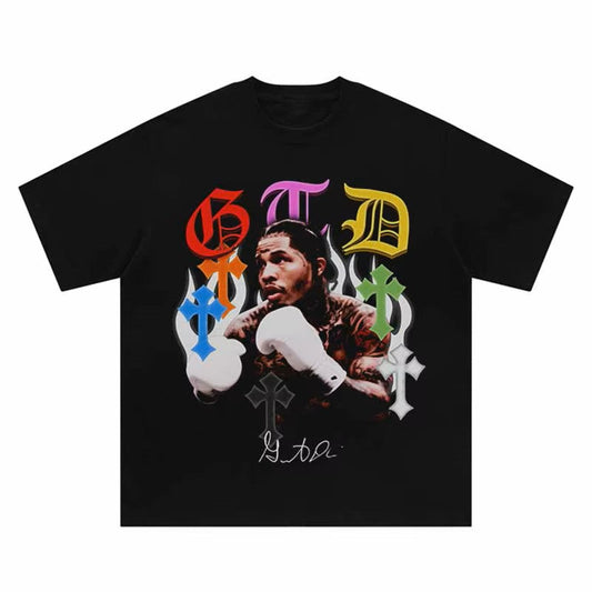 Gervonta Davis Chrome Hearts Tshirt Black