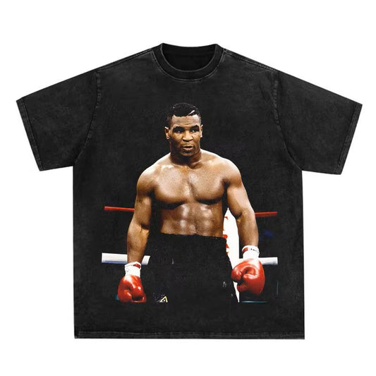 MikeTyson Tshirt Black Washed